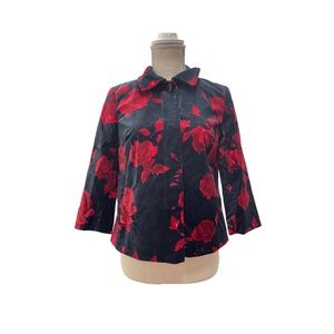 NEW NWT Velevet Talbots Professional Blazer Petites Floral 4P